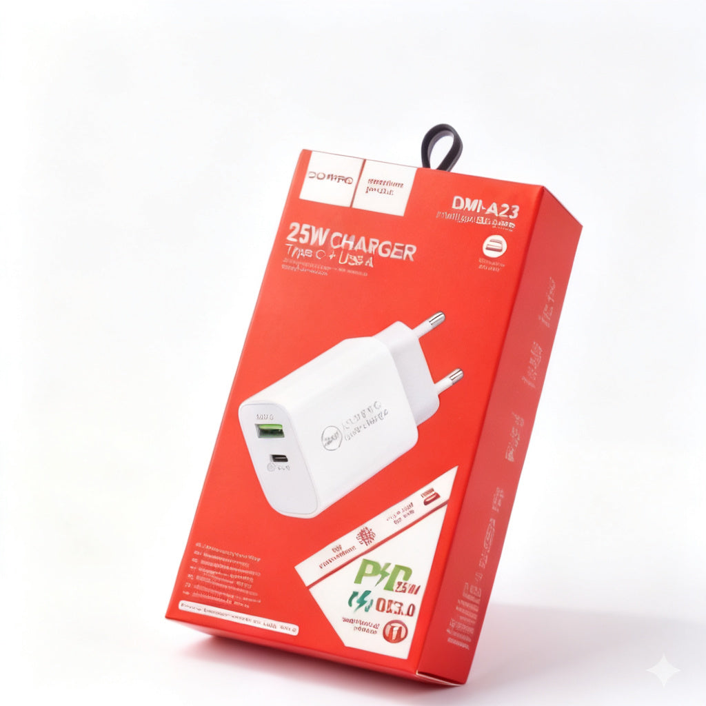 CARGADOR DOMIPRO 25 W TIPO C DMI-A23
