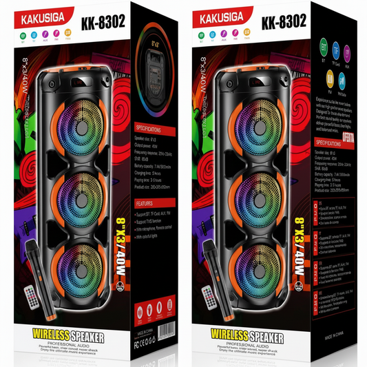 Parlante Kakusiga KK-8302 8"x3