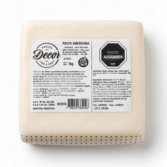 Pasta Americana Decor Blanca 500g