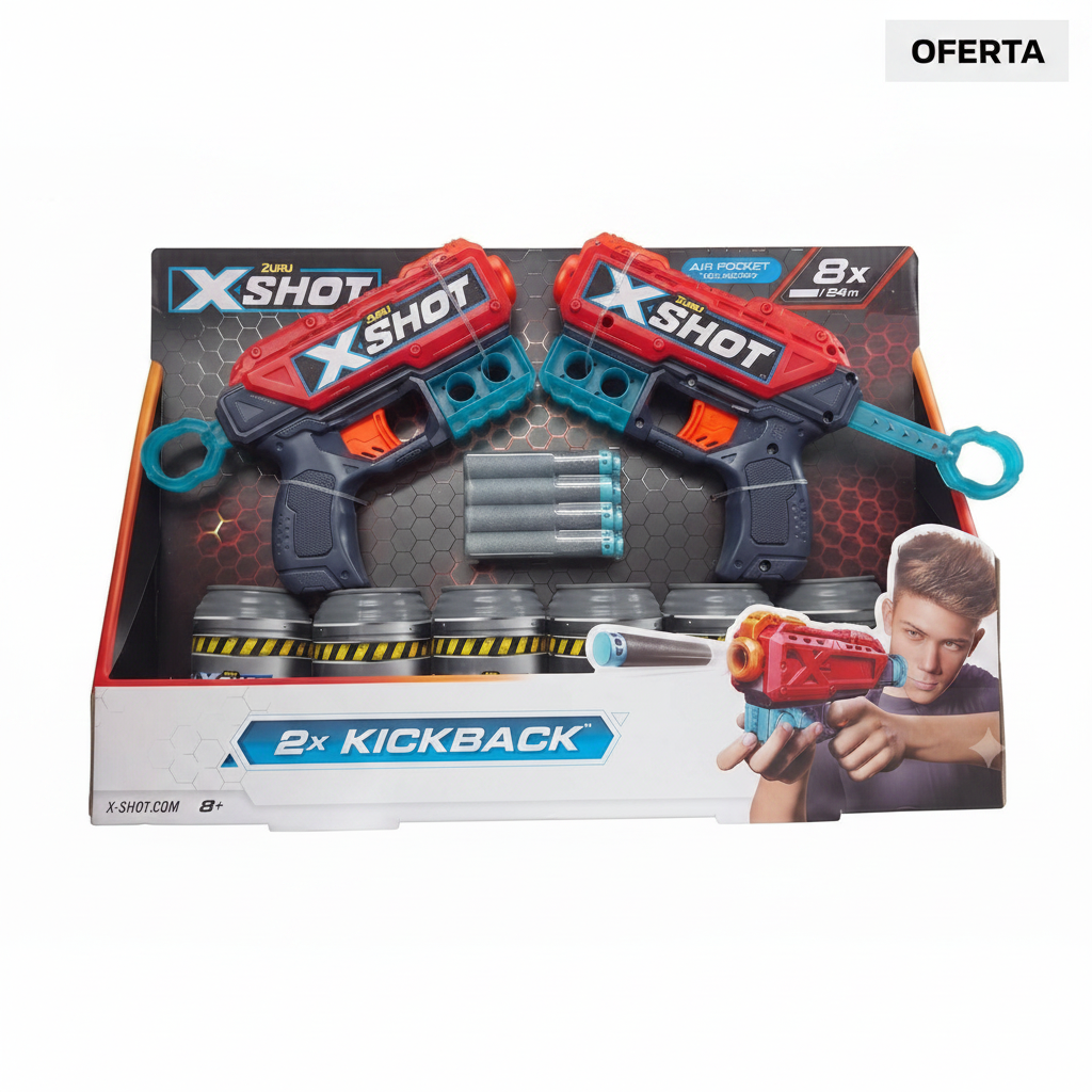 Pack 2 Pistolas X-Shot Kickback
