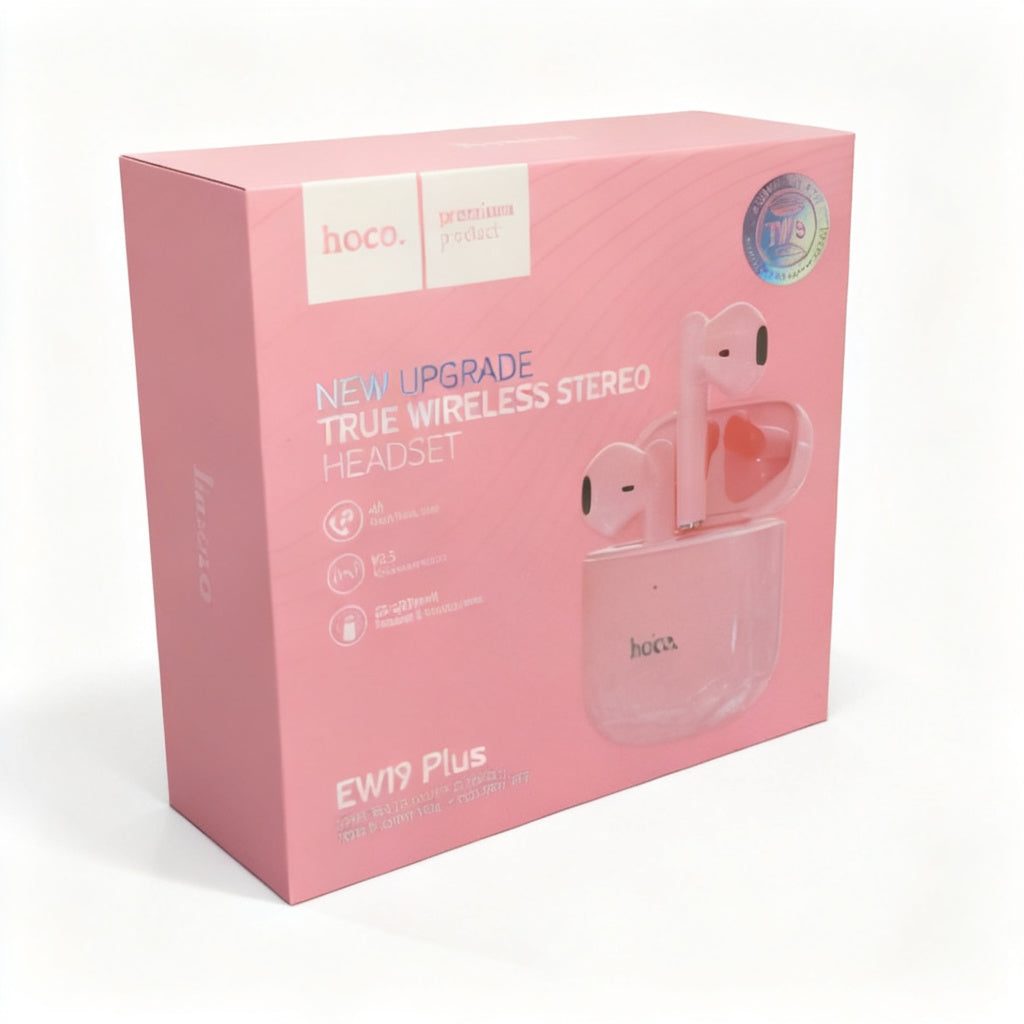 AURICULAR INALAMBRICO HOCO EW19 ROSADO