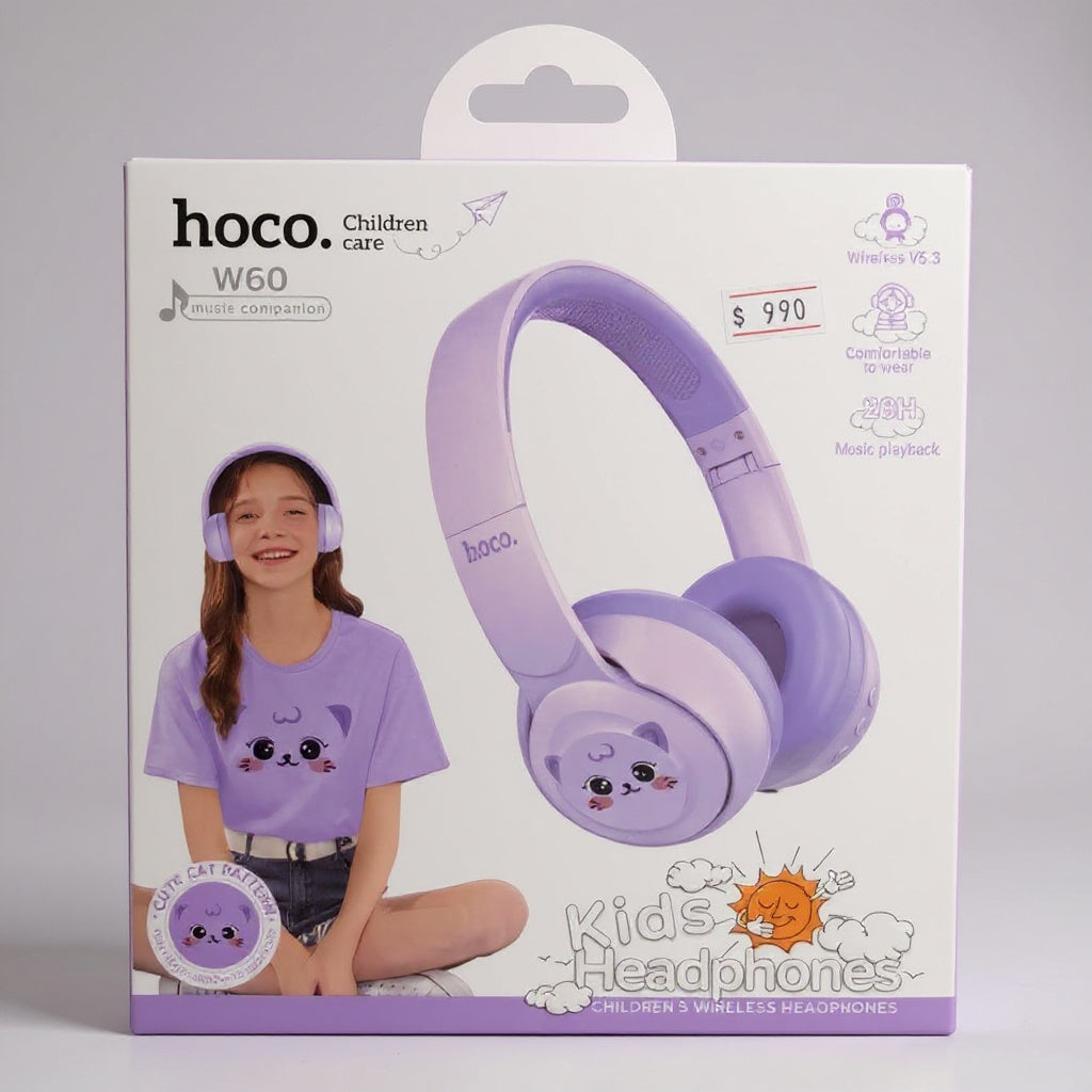 AURICULAR C/BLUETOOTH HOCO W60 VIOLETA