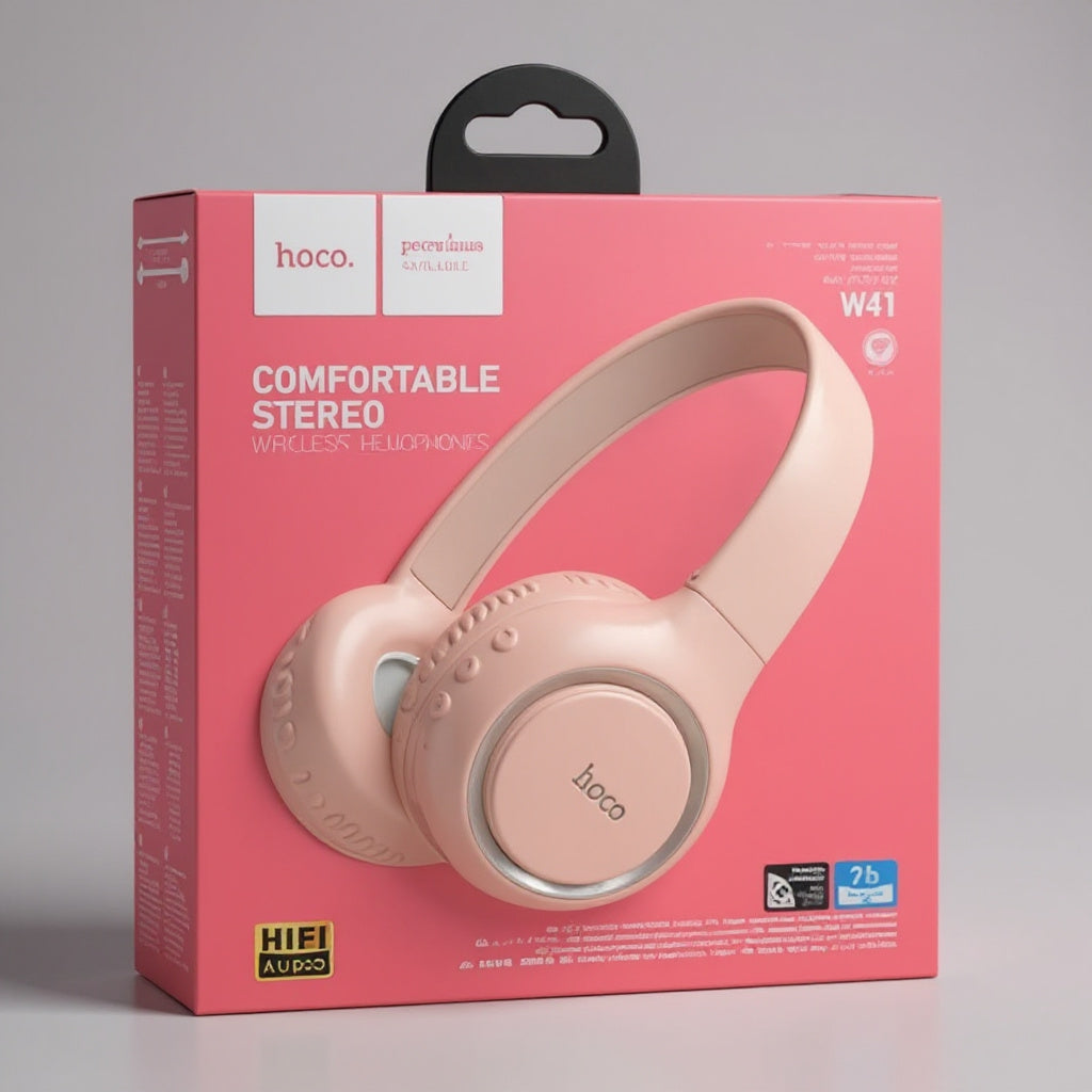 AURICULAR BLUETOOTH HOCO W41 ROSA