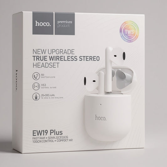 AURICULAR INALAMBRICO HOCO EW19 BLANCO