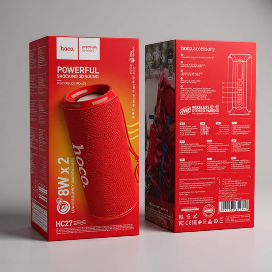 PARLANTE C/BLUETOOTH HOCO HC27 ROJO