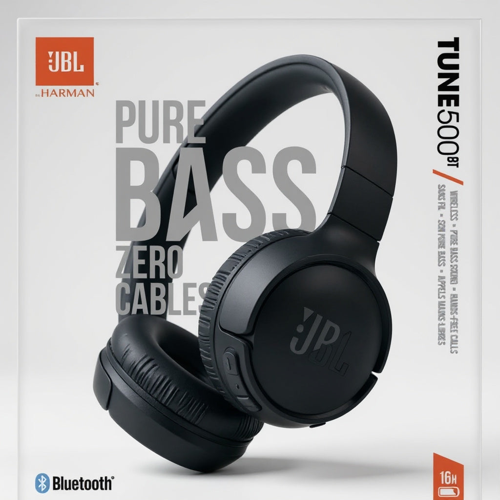 AURICULAR JBL T500 BLACK