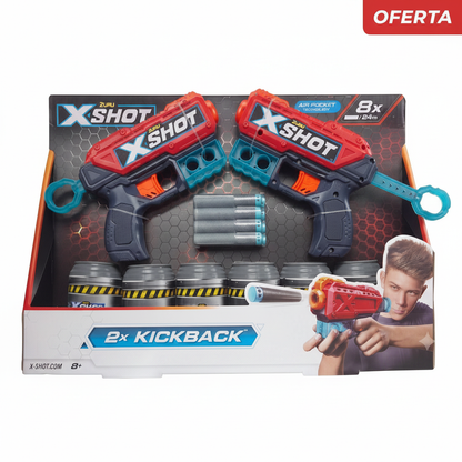 Pack 2 Pistolas X-Shot Kickback