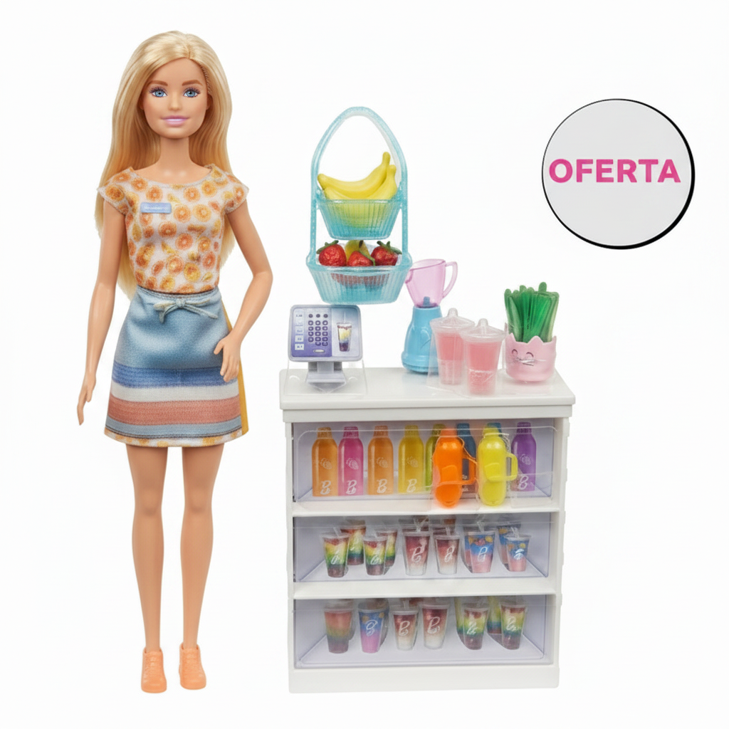 Muñeca Barbie Jugos Tropicales GRN75