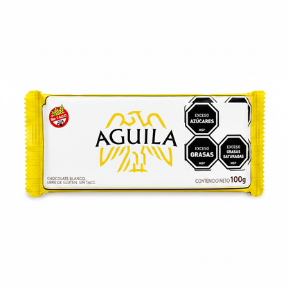 Chocolate Águila Blanco en Barra 100g