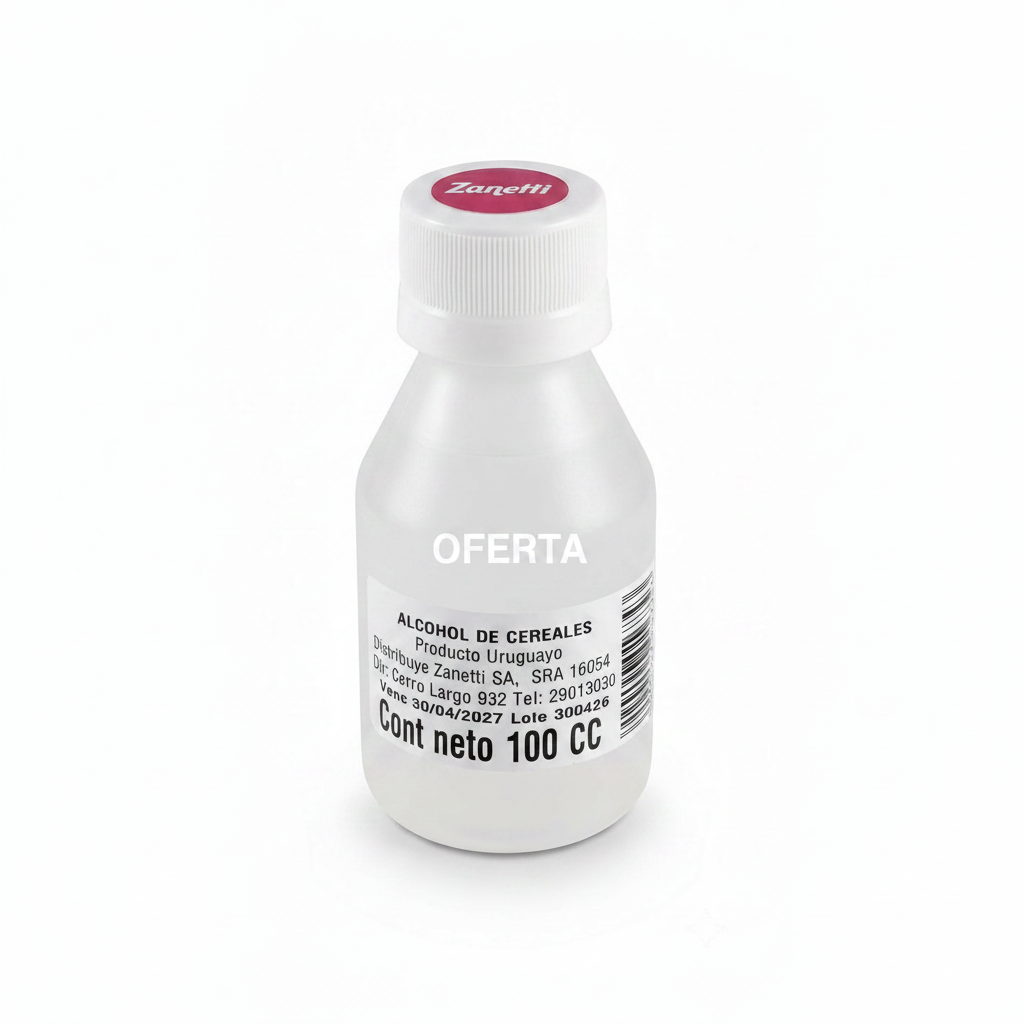 Alcohol de Cereales 100 cc