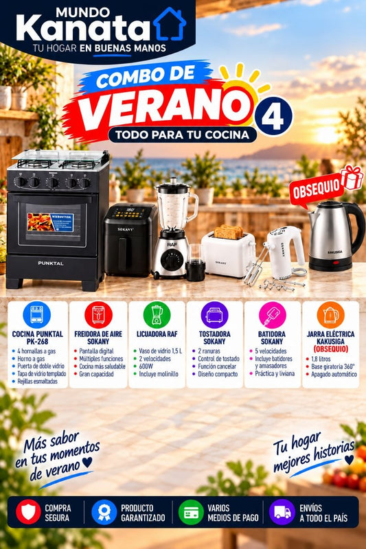 Combo de Verano 4: Cocina + Electrodomésticos