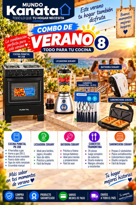 Combo de Verano 8: Cocina + Licuadora y Más