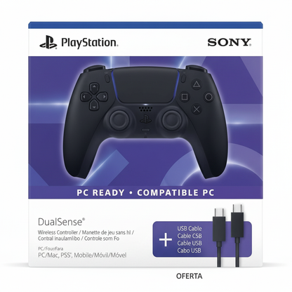 Joystick PS5 Inalámbrico Negro