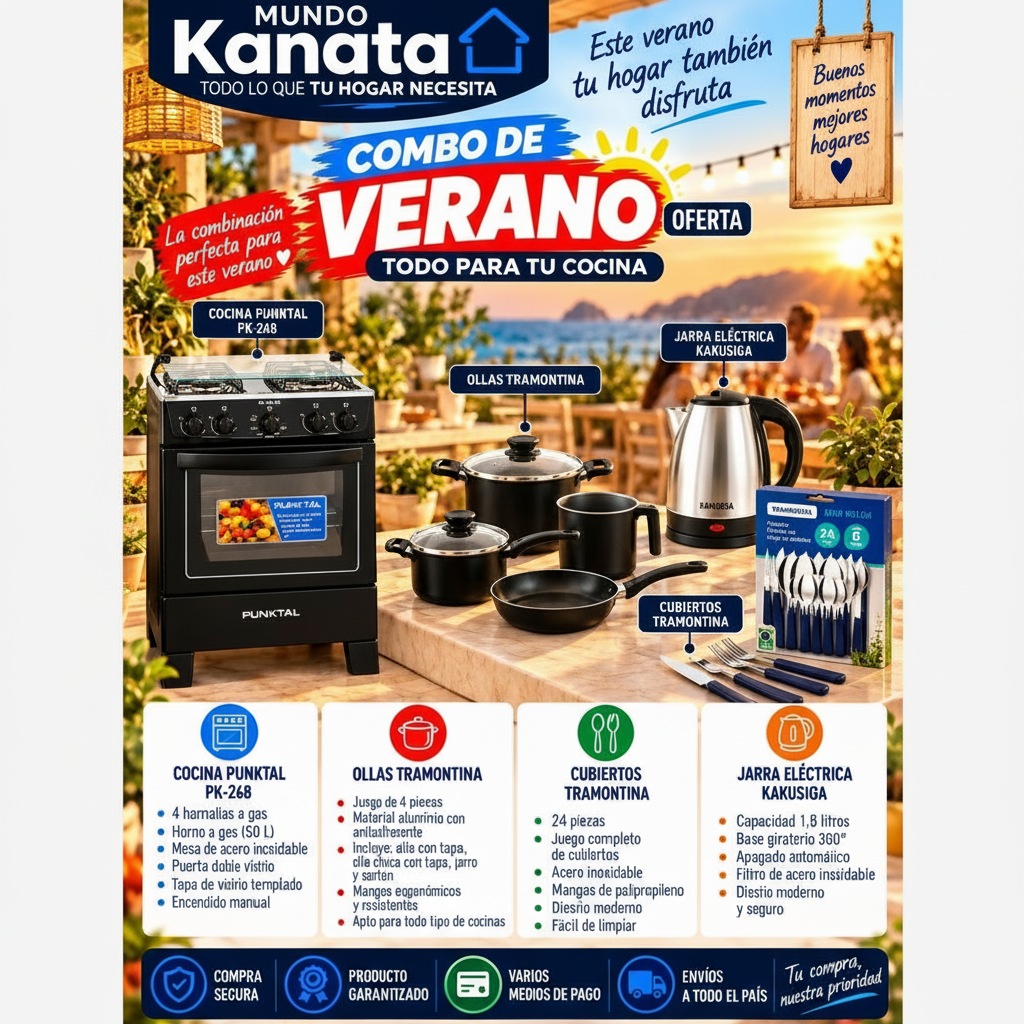 Combo de Verano 9: Cocina Completa 4 en 1