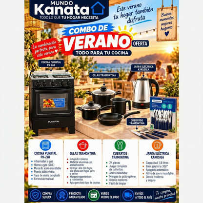 Combo de Verano 9: Cocina Completa 4 en 1
