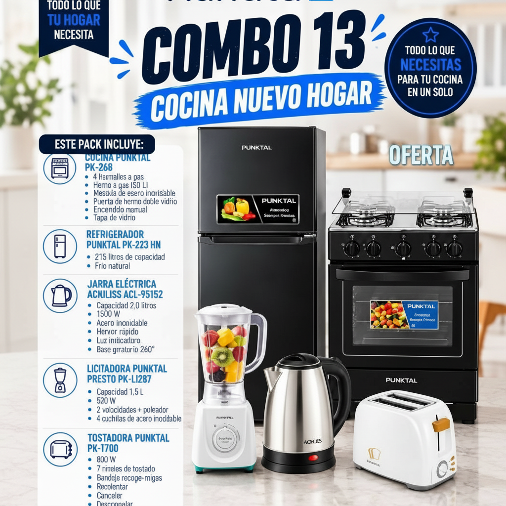 Combo Cocina Nuevo Hogar