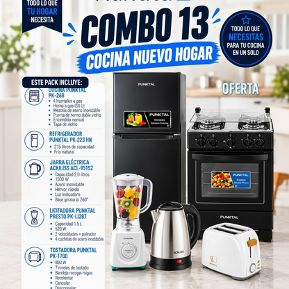 Combo Cocina Nuevo Hogar