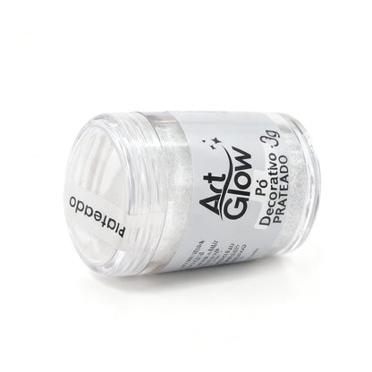 Polvo Decorativo Plateado 5gr