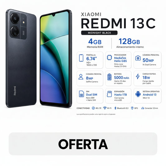 Redmi 13C 128 GB Black