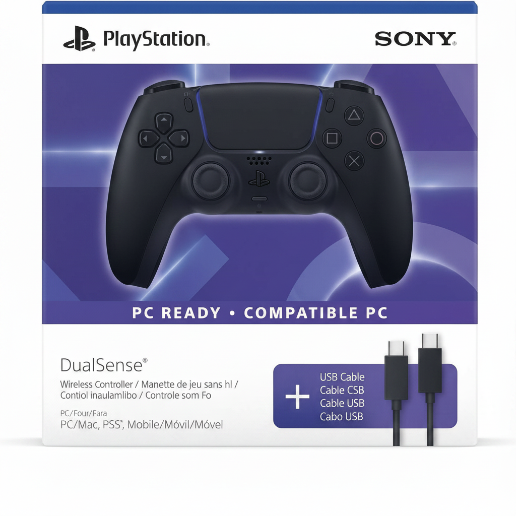 Joystick PS5 Inalámbrico Negro