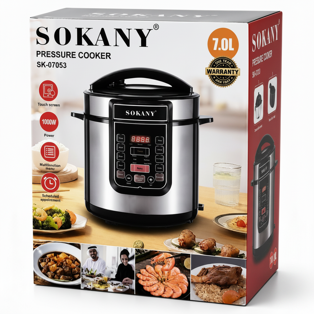 Olla a Presión Eléctrica Sokany SK-07053