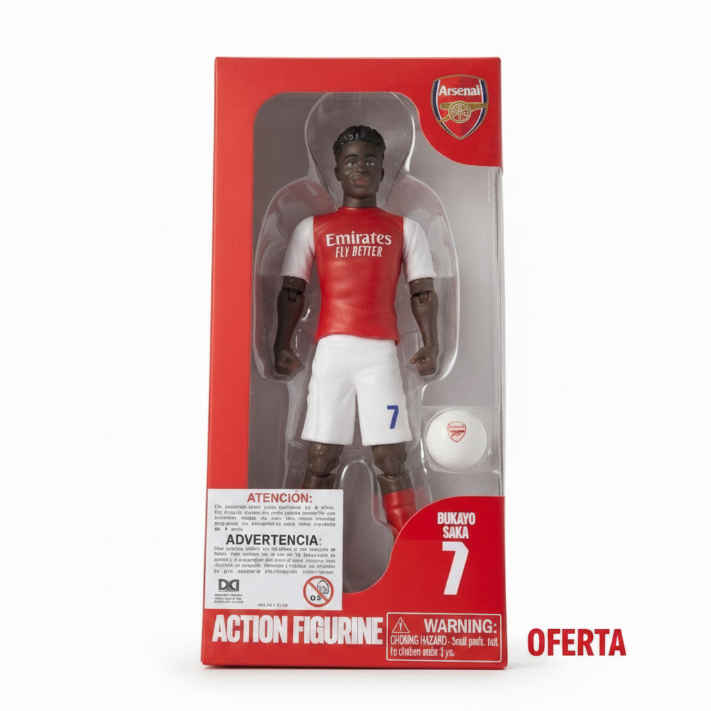 Muñeco Jugador de Fútbol Saka 20 cm