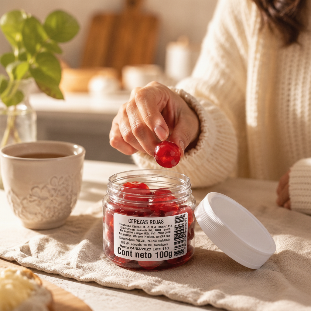Cereza Confitada Roja 100g