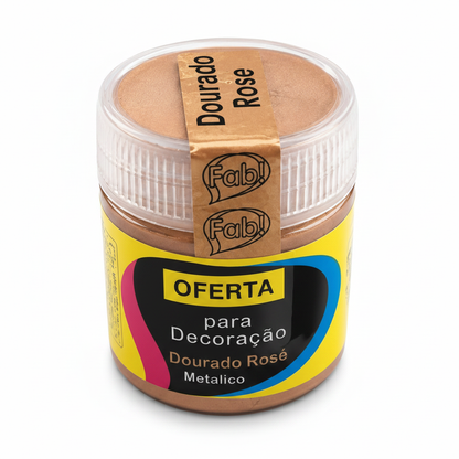 Brillo para Decoración Fab! 5g Dorado Rosa
