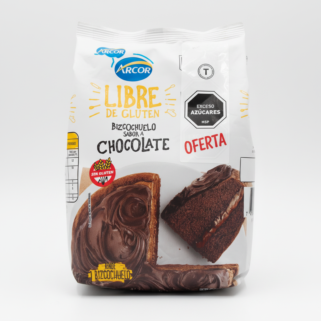 Bizcochuelo Arcor Chocolate 500g