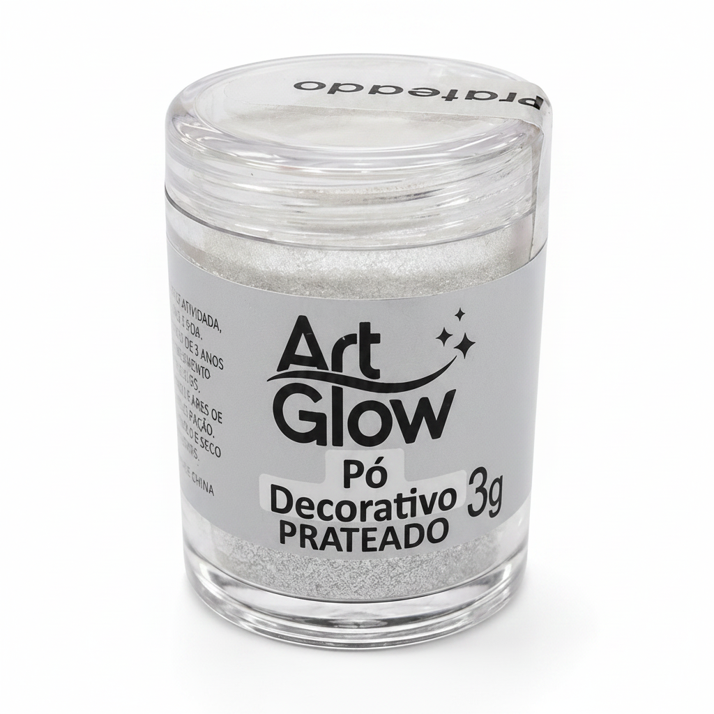 Polvo Decorativo Plateado 5gr