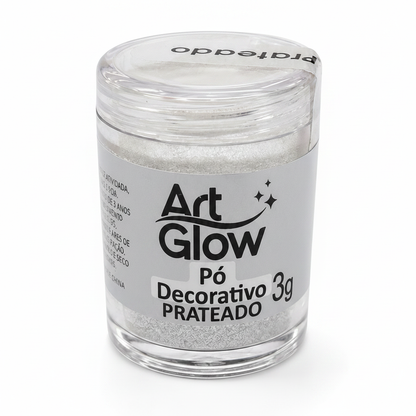 Polvo Decorativo Plateado 5gr