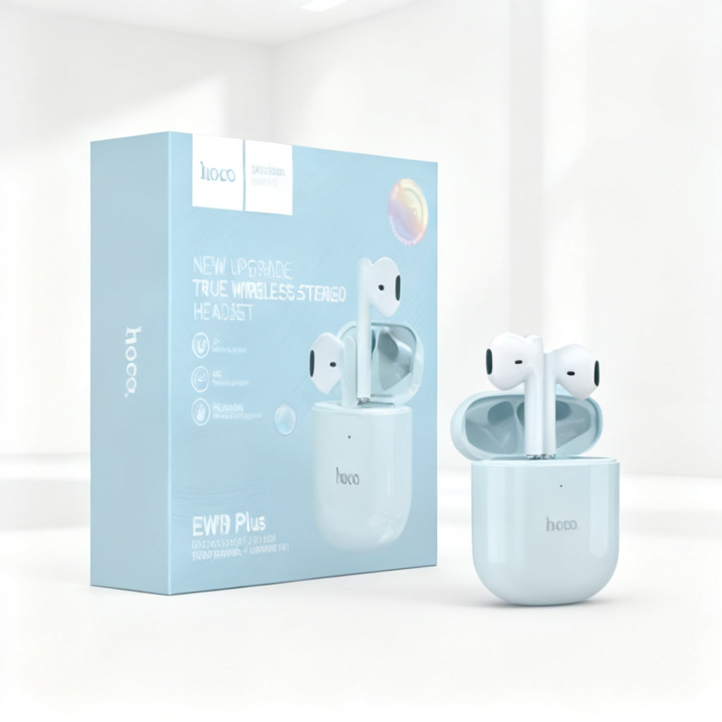 AURICULAR INALAMBRICO HOCO EW19 CELESTE