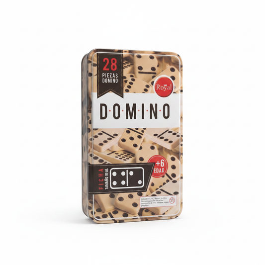 Juego de Dominó en Caja de Lata