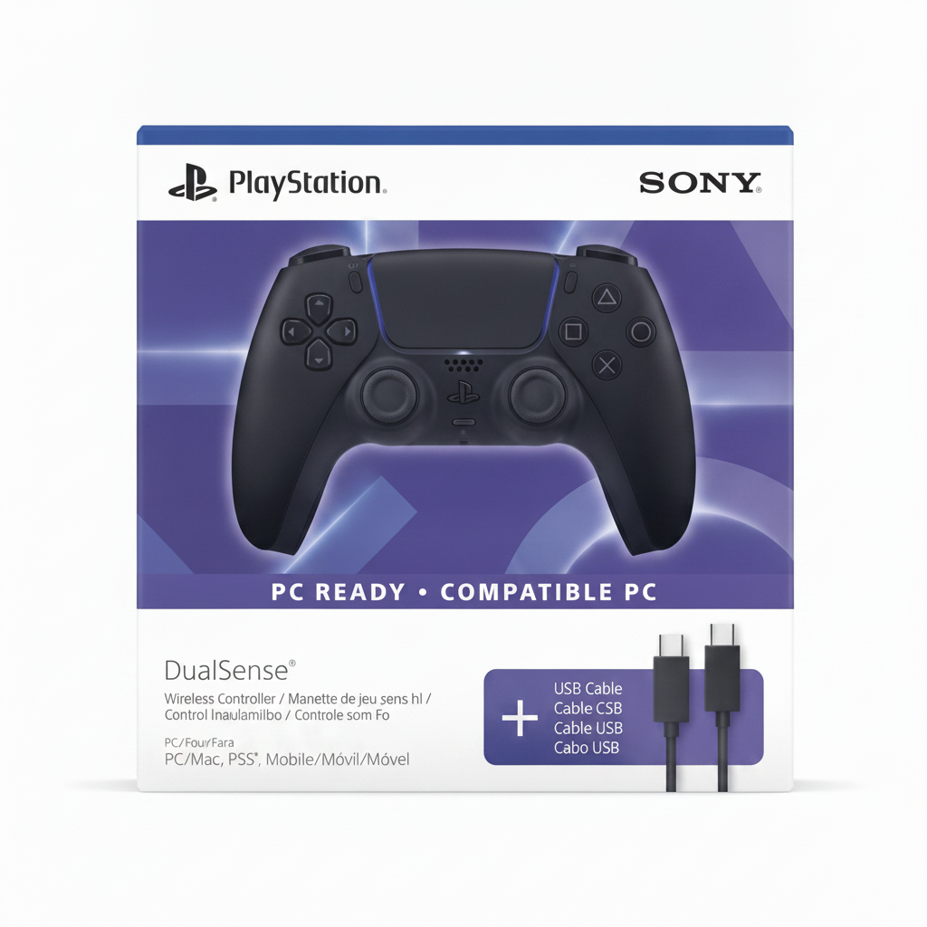 Joystick PS5 Inalámbrico Negro