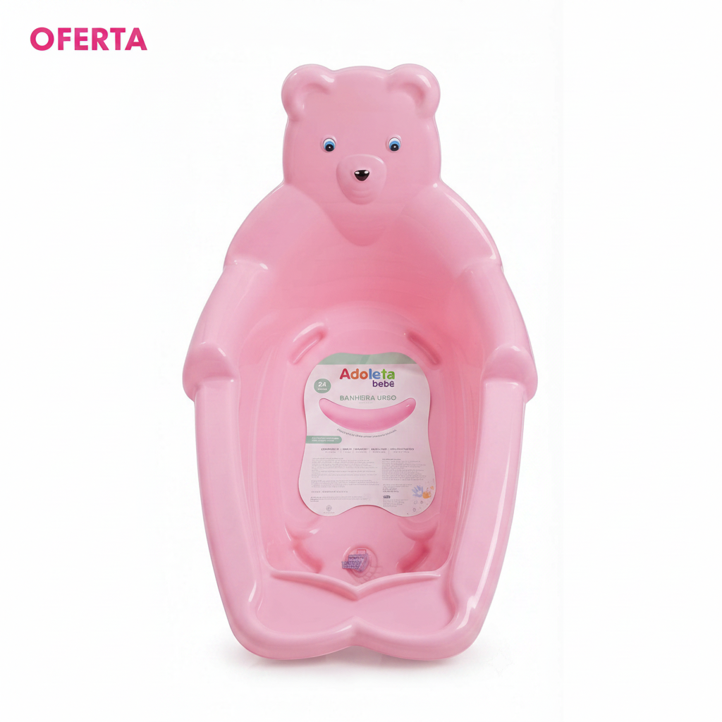 Bañito Bebé Adoleta Oso 24 L Rosa