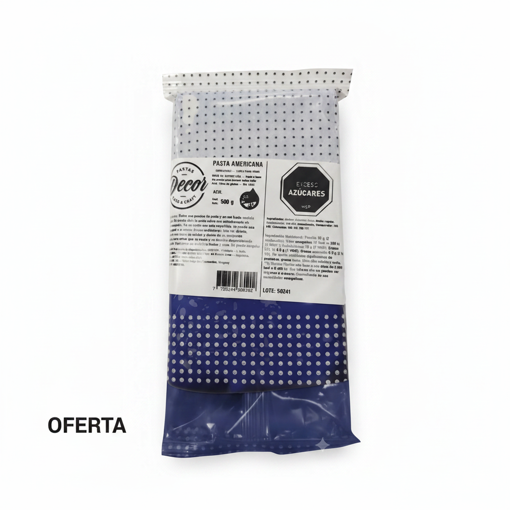 Pasta Americana Decor Azul 500g