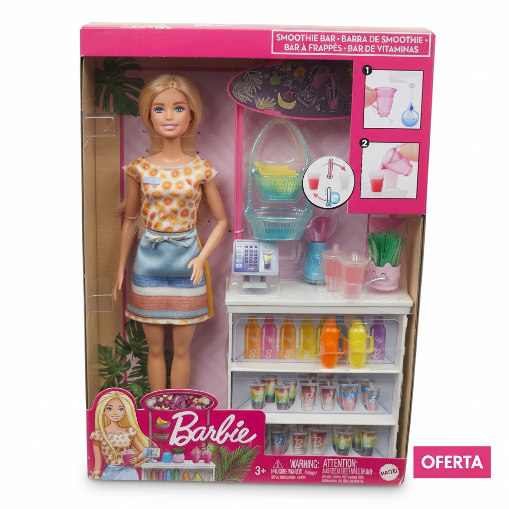 Muñeca Barbie Jugos Tropicales GRN75