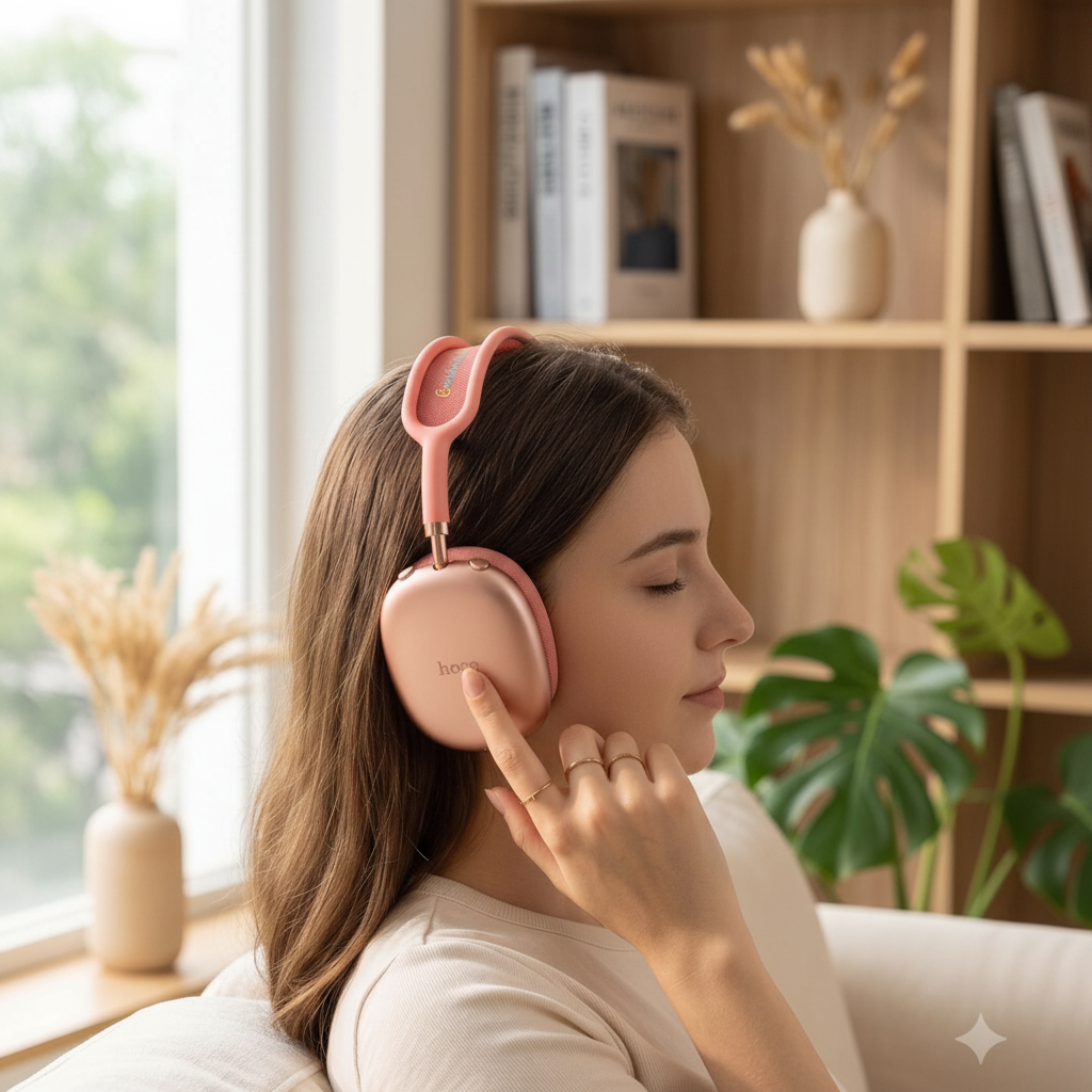 Auriculares Bluetooth Hoco W55 Rosado