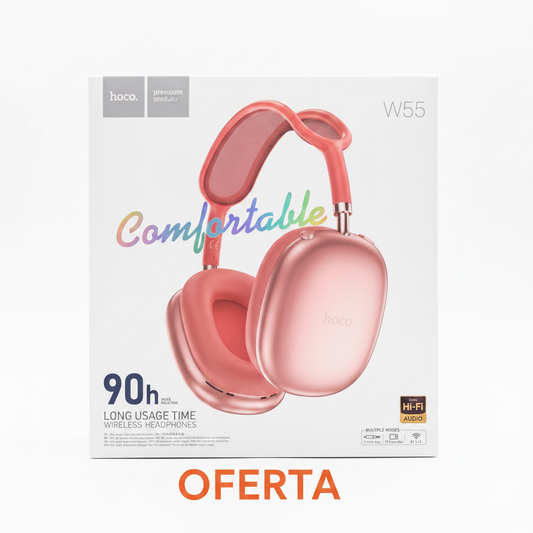 Auriculares Bluetooth Hoco W55 Rosado