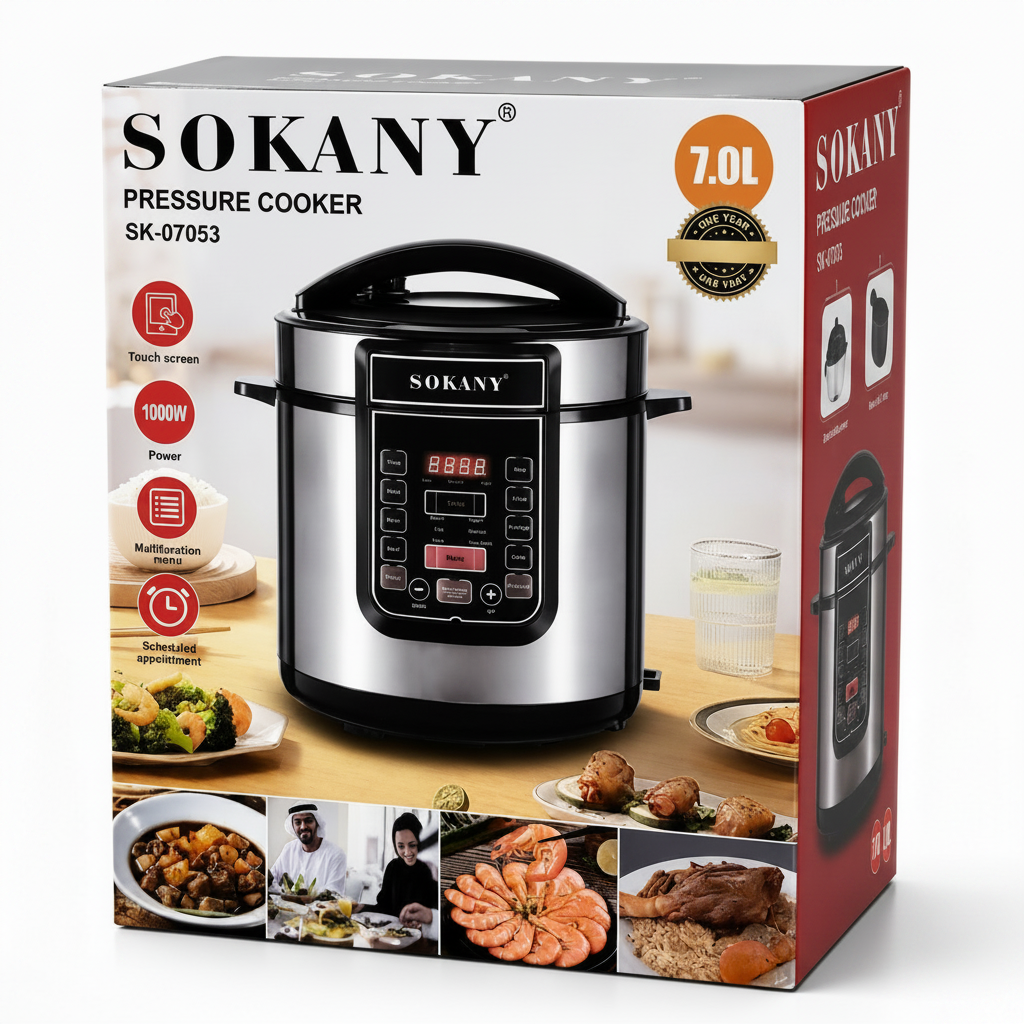 Olla a Presión Eléctrica Sokany SK-07053