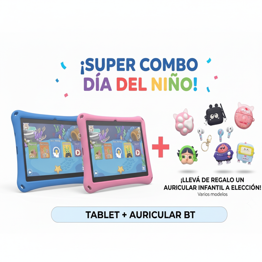 Combo Tablet Día del Niño + Auriculares TWS