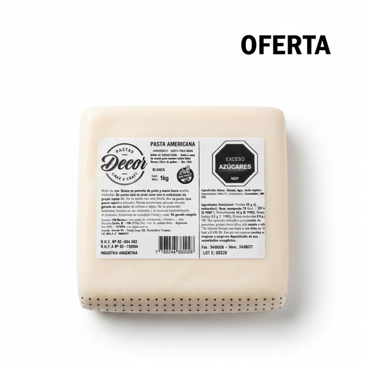Pasta Americana Decor 1kg Blanca