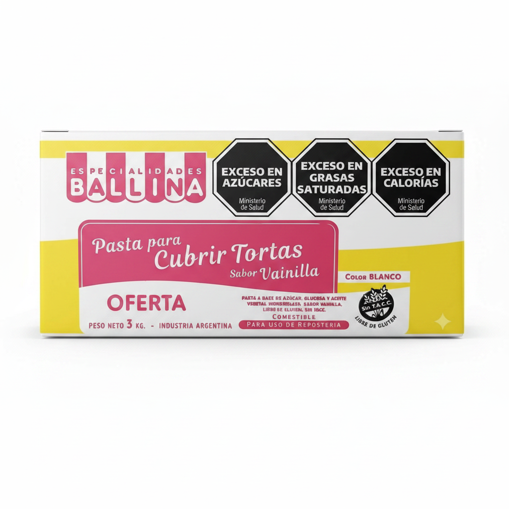 Pasta Ballina Vainilla 3 kg