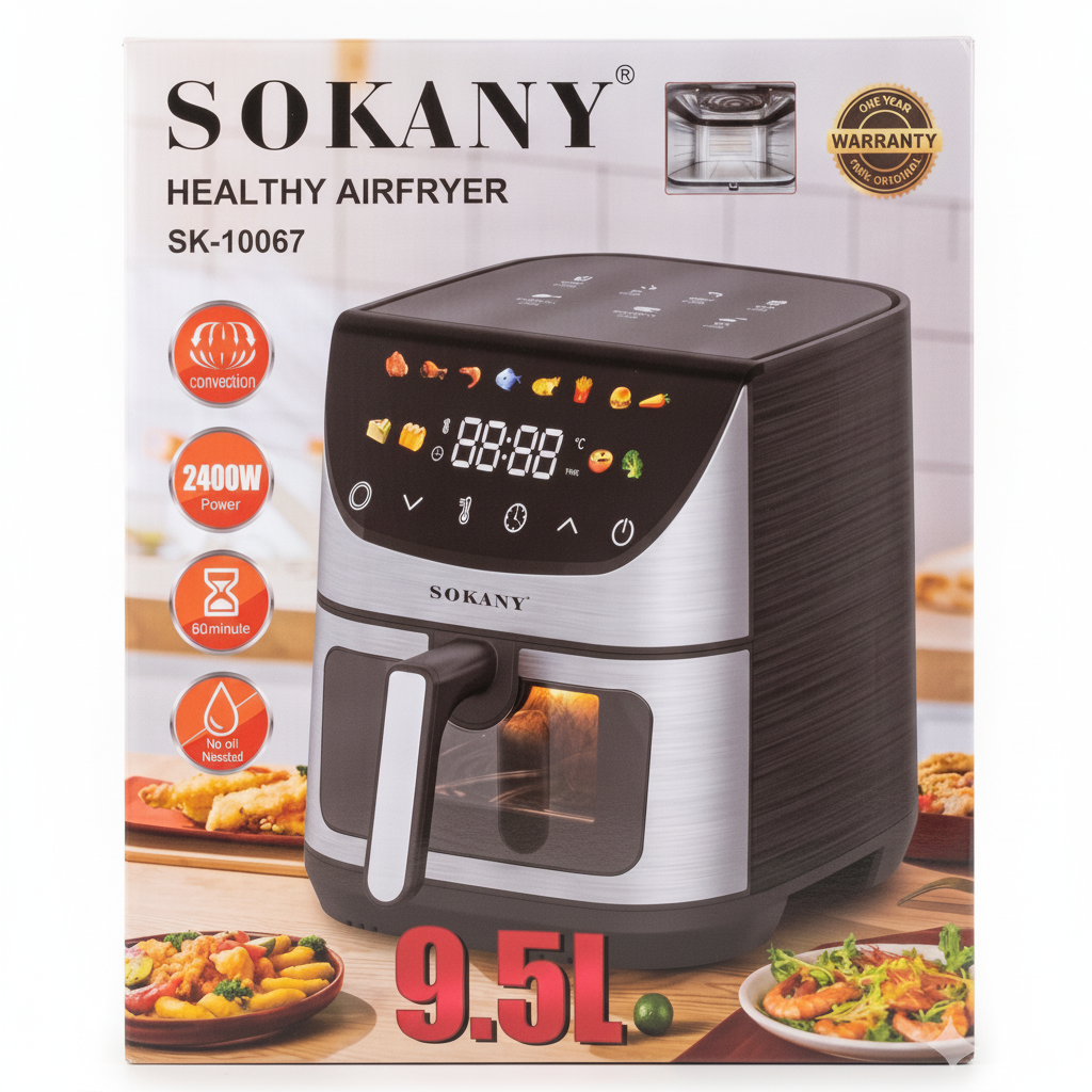 FREIDORA SOKANY 9.5 LTS SK-10067
