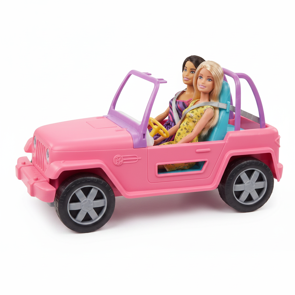 Jeep con Muñecas Barbie GVK02