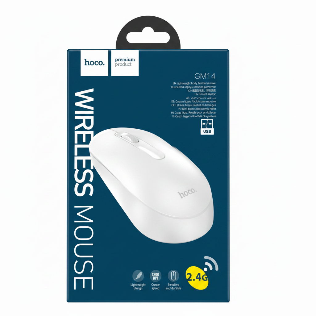Mouse Inalámbrico Hoco GM14 Negro