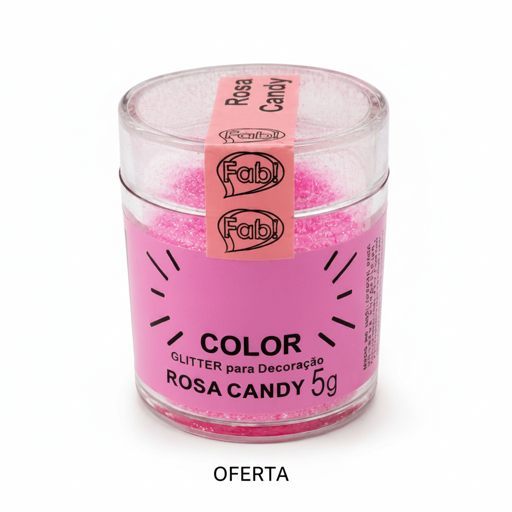 Brillo para Decoración Fab! Rosa 5gr
