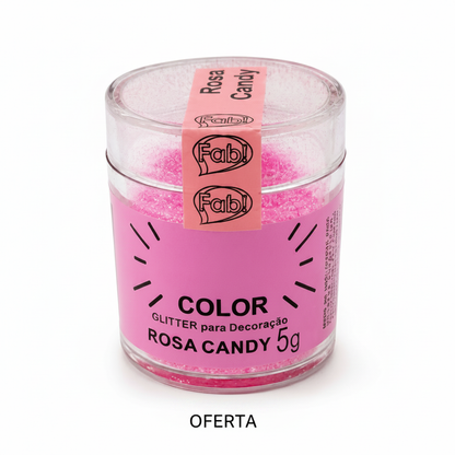 Brillo para Decoración Fab! Rosa 5gr