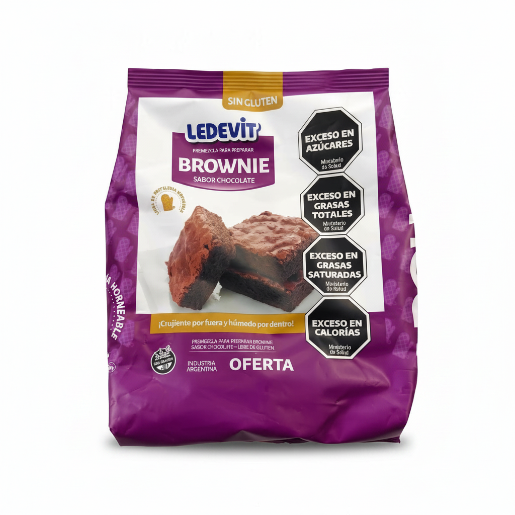 Mix Brownie Ledevit 470g