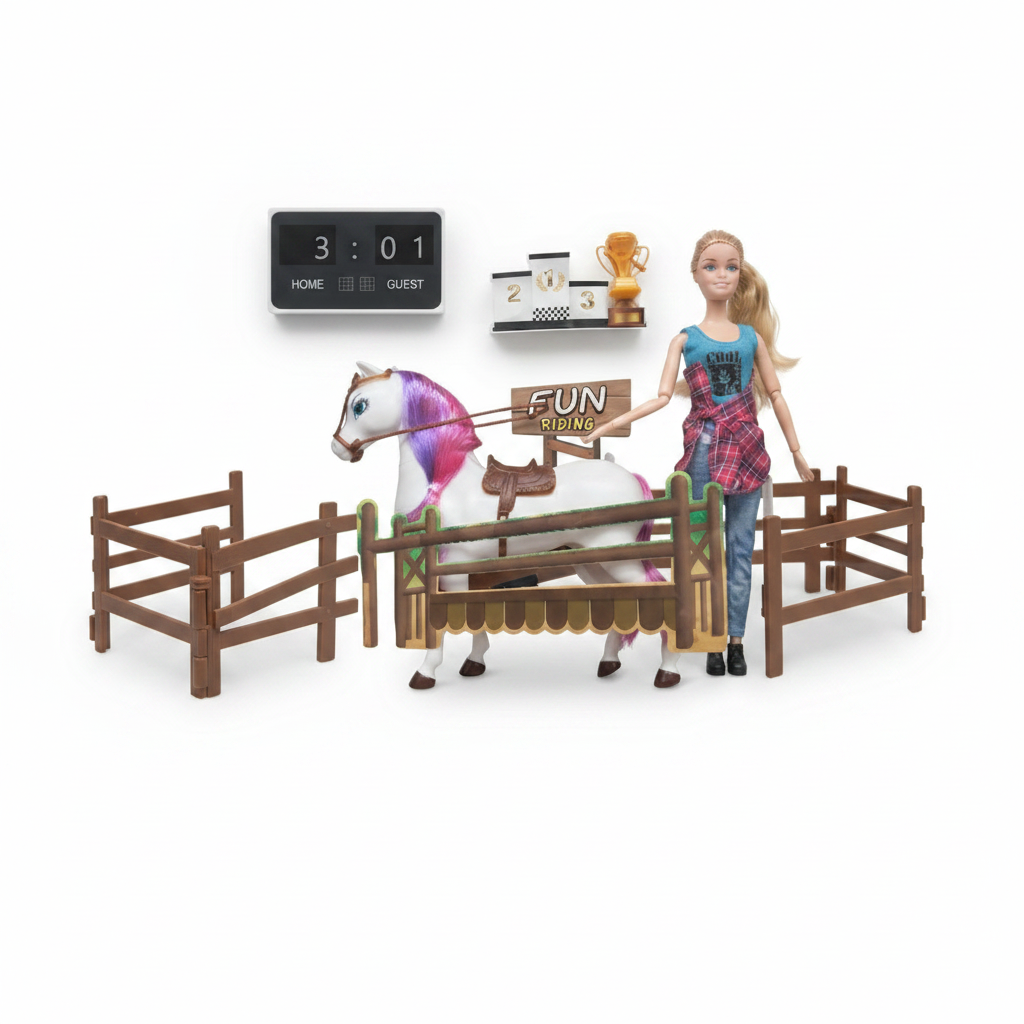 Muñeca con Caballo Camaner 098A